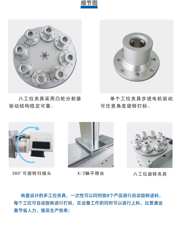 多工位LED灯具激光打标机