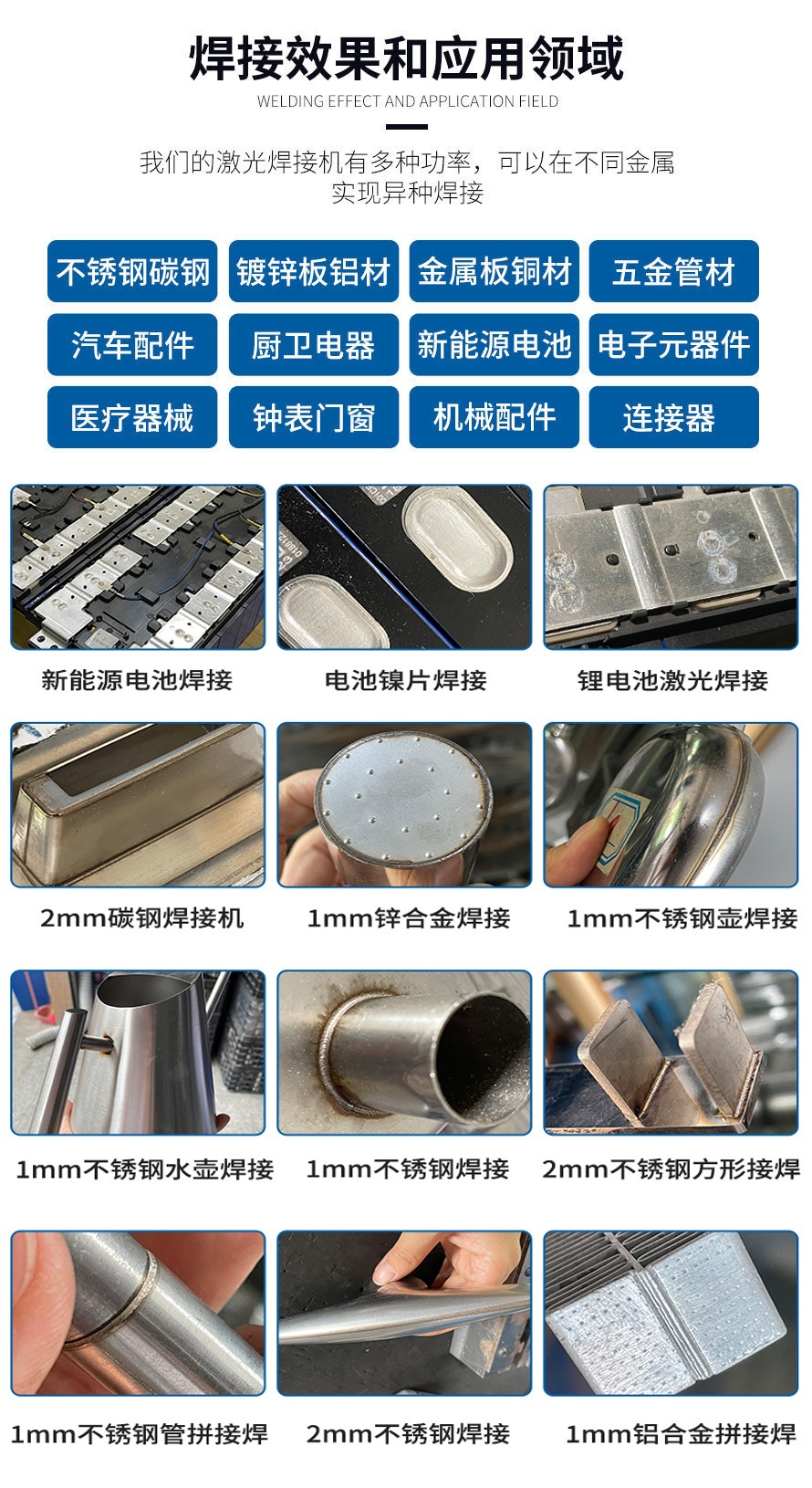 全自动激光焊接机客户案例
